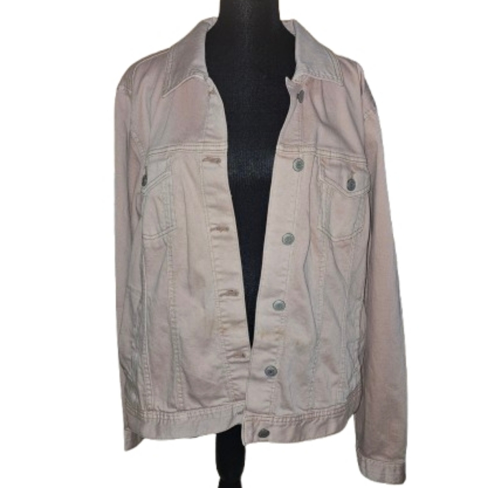 Maurices Women's Pink Denim Jacket